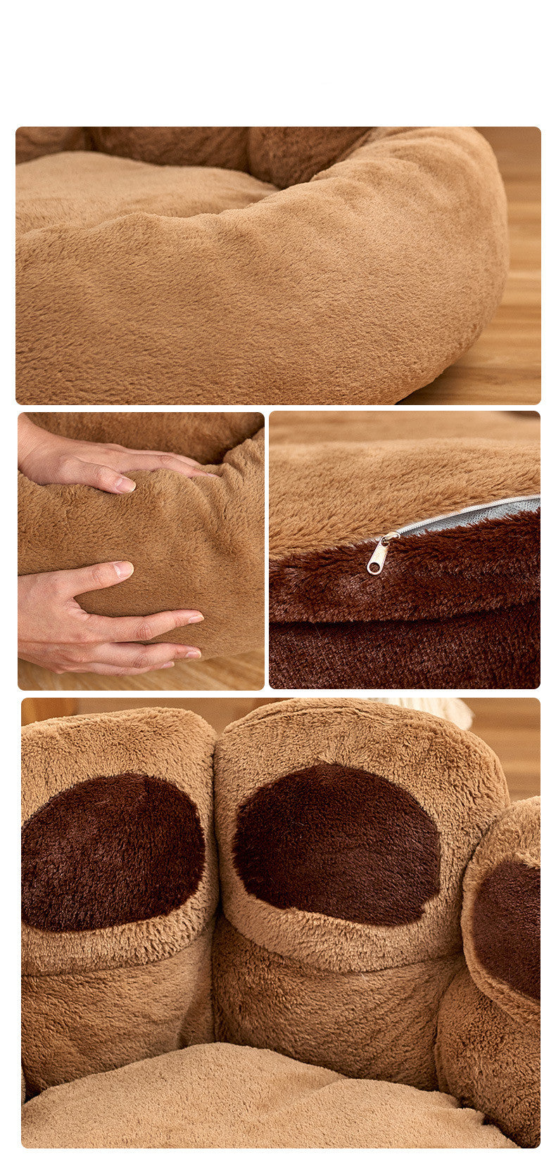 Large Soothing Paw Dog Bed